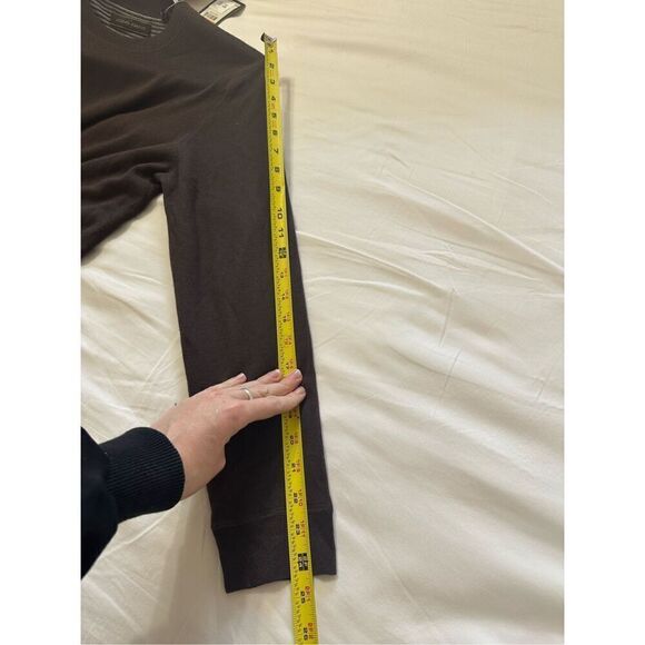 NWT Joseph Abboud Crewneck Long Sleeve Brown Sweatshirt Sweater Size S - Picture 9 of 9